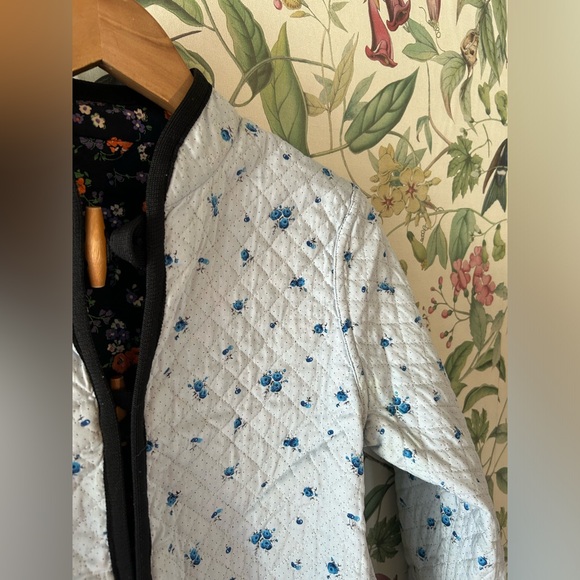 Handmade Floral Quilted Women's Jacket - Sz small - Picture 2 of 5